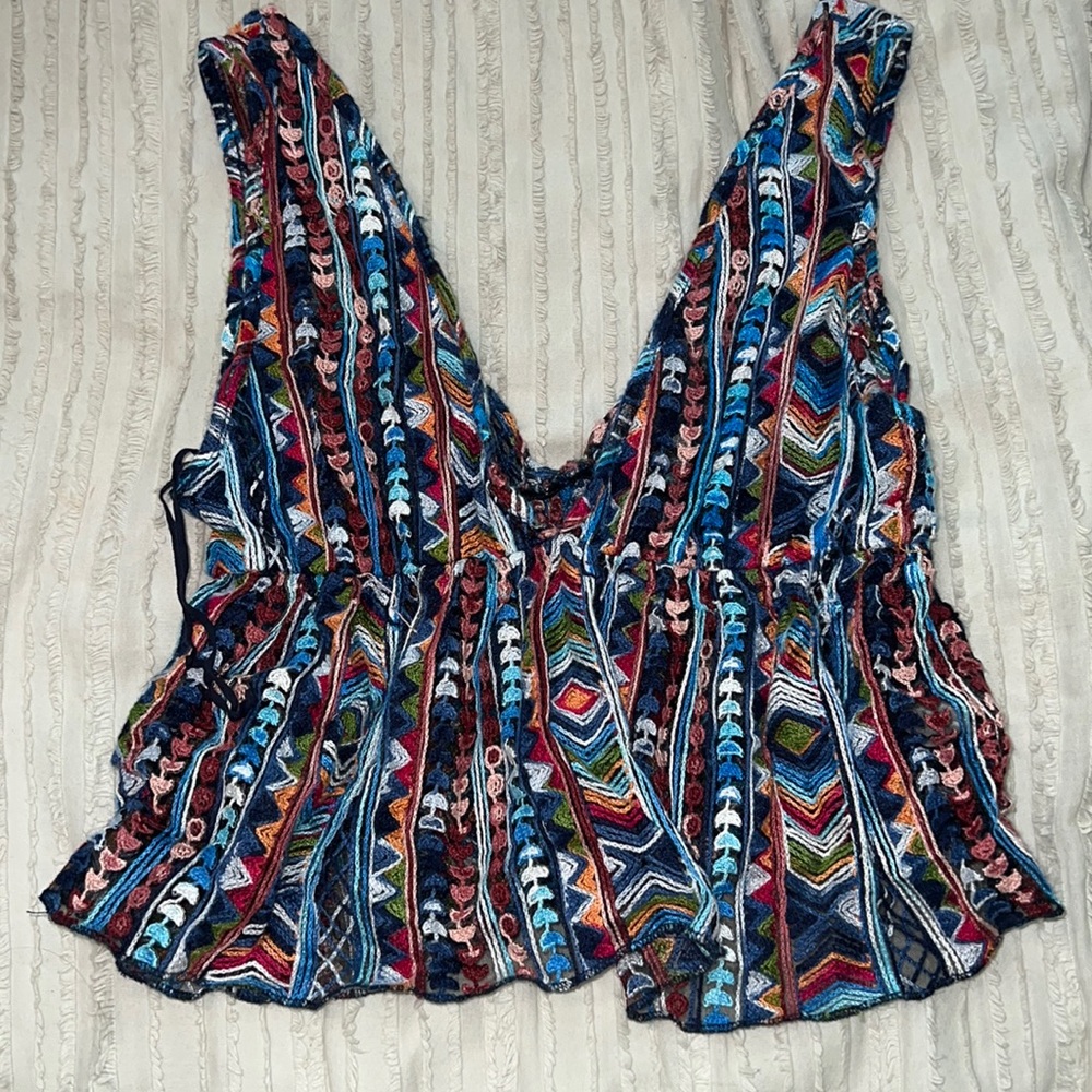 Multi color cropped tank